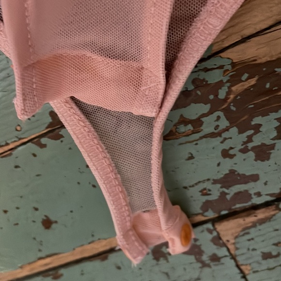 Pink flamingo mesh body suit - Picture 2 of 5